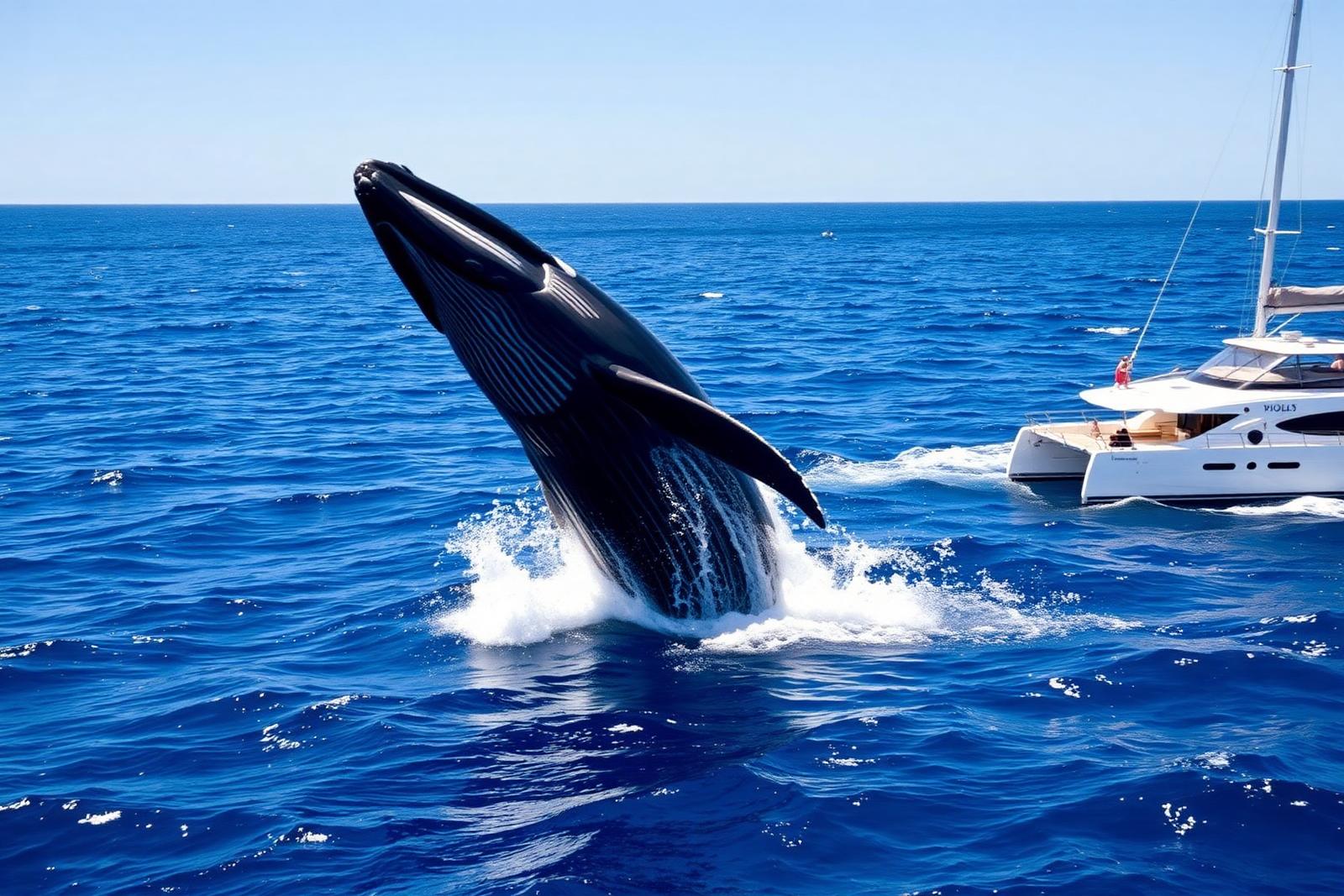POV: whales 30m from your bow